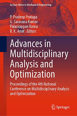 eBook (pdf) Advances in Multidisciplinary Analysis and Optimization de 