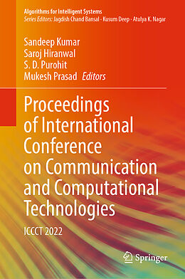 Livre Relié Proceedings of International Conference on Communication and Computational Technologies de 