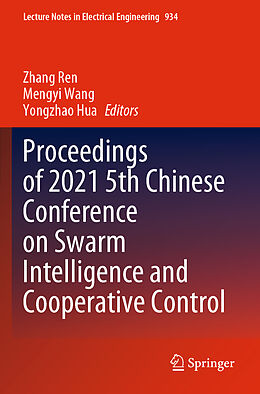 Couverture cartonnée Proceedings of 2021 5th Chinese Conference on Swarm Intelligence and Cooperative Control de 