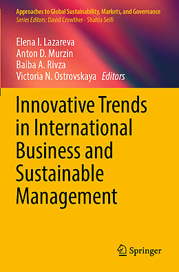 Couverture cartonnée Innovative Trends in International Business and Sustainable Management de 