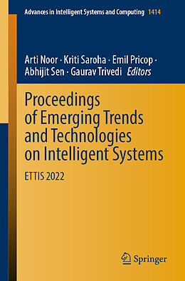 Couverture cartonnée Proceedings of Emerging Trends and Technologies on Intelligent Systems de 