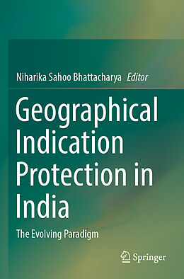 Couverture cartonnée Geographical Indication Protection in India de 