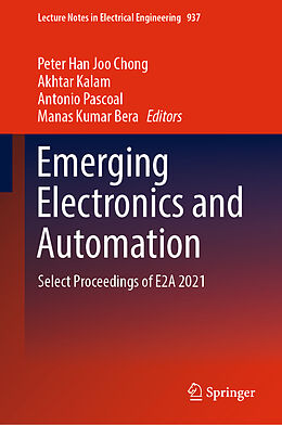 Livre Relié Emerging Electronics and Automation de 