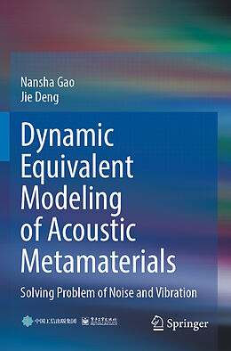 Couverture cartonnée Dynamic Equivalent Modeling of Acoustic Metamaterials de Jie Deng, Nansha Gao