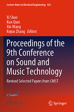 Couverture cartonnée Proceedings of the 9th Conference on Sound and Music Technology de 