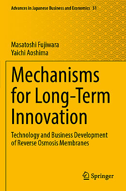 Couverture cartonnée Mechanisms for Long-Term Innovation de Yaichi Aoshima, Masatoshi Fujiwara