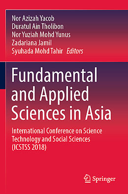 Couverture cartonnée Fundamental and Applied Sciences in Asia de 