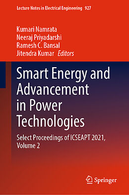 Livre Relié Smart Energy and Advancement in Power Technologies de 