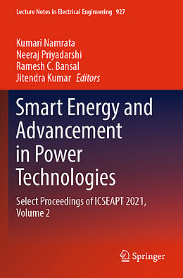 Couverture cartonnée Smart Energy and Advancement in Power Technologies de 