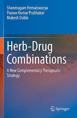 Couverture cartonnée Herb-Drug Combinations de Shanmugam Hemaiswarya, Mukesh Doble, Pranav Kumar Prabhakar