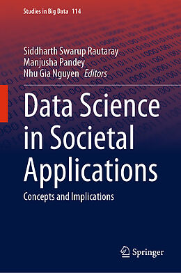 Livre Relié Data Science in Societal Applications de 