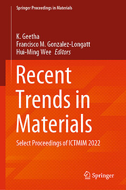 Livre Relié Recent Trends in Materials de 