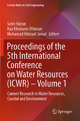 Couverture cartonnée Proceedings of the 5th International Conference on Water Resources (ICWR)   Volume 1 de 