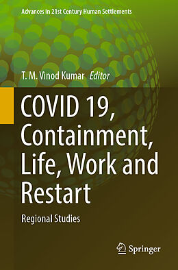 Couverture cartonnée COVID 19, Containment, Life, Work and Restart de 
