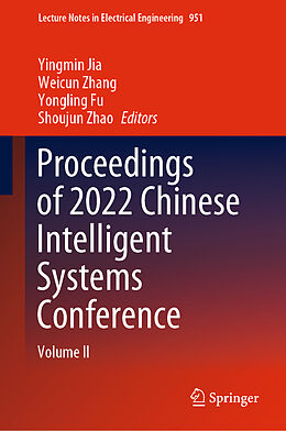 Livre Relié Proceedings of 2022 Chinese Intelligent Systems Conference de 