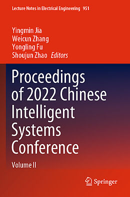 Couverture cartonnée Proceedings of 2022 Chinese Intelligent Systems Conference de 