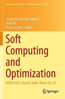 Couverture cartonnée Soft Computing and Optimization de 