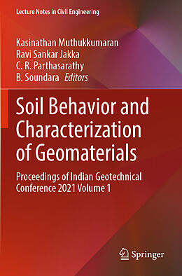 Couverture cartonnée Soil Behavior and Characterization of Geomaterials de 