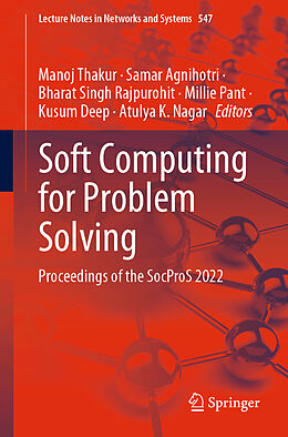 Couverture cartonnée Soft Computing for Problem Solving de 