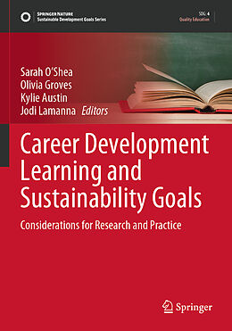 Couverture cartonnée Career Development Learning and Sustainability Goals de 