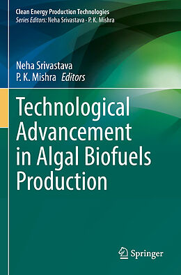 Couverture cartonnée Technological Advancement in Algal Biofuels Production de 