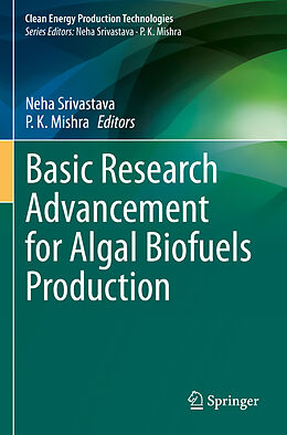 Couverture cartonnée Basic Research Advancement for Algal Biofuels Production de 