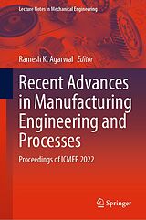 eBook (pdf) Recent Advances in Manufacturing Engineering and Processes de 