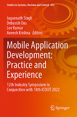 Couverture cartonnée Mobile Application Development: Practice and Experience de 