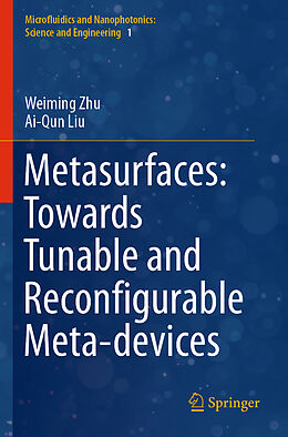 Couverture cartonnée Metasurfaces: Towards Tunable and Reconfigurable Meta-devices de Ai-Qun Liu, Weiming Zhu