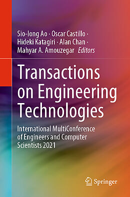 Couverture cartonnée Transactions on Engineering Technologies de 