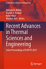 eBook (pdf) Recent Advances in Thermal Sciences and Engineering de 