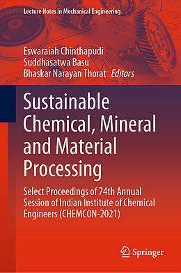 Livre Relié Sustainable Chemical, Mineral and Material Processing de 