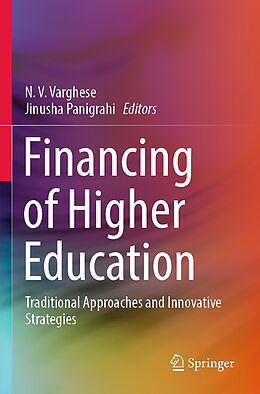 Couverture cartonnée Financing of Higher Education de 