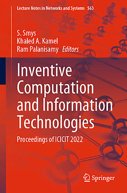 Couverture cartonnée Inventive Computation and Information Technologies de 