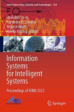 Couverture cartonnée Information Systems for Intelligent Systems de 