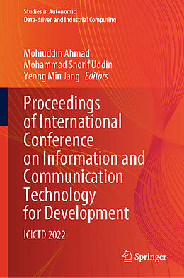 Livre Relié Proceedings of International Conference on Information and Communication Technology for Development de 