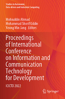 Couverture cartonnée Proceedings of International Conference on Information and Communication Technology for Development de 