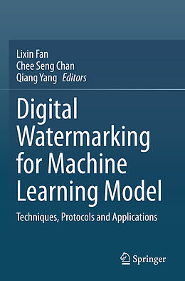 Couverture cartonnée Digital Watermarking for Machine Learning Model de 