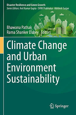 Couverture cartonnée Climate Change and Urban Environment Sustainability de 