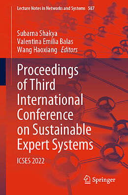 Couverture cartonnée Proceedings of Third International Conference on Sustainable Expert Systems de 