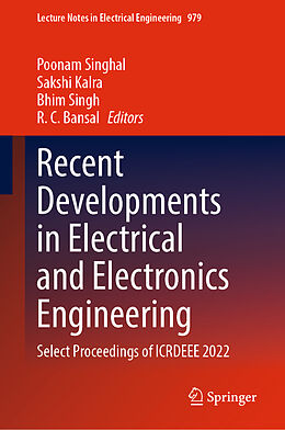 Livre Relié Recent Developments in Electrical and Electronics Engineering de 