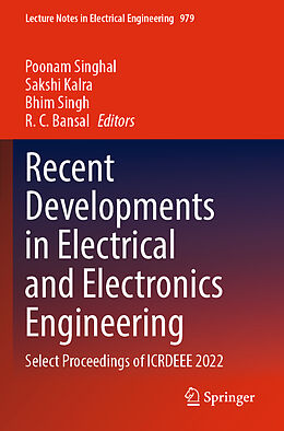 Couverture cartonnée Recent Developments in Electrical and Electronics Engineering de 