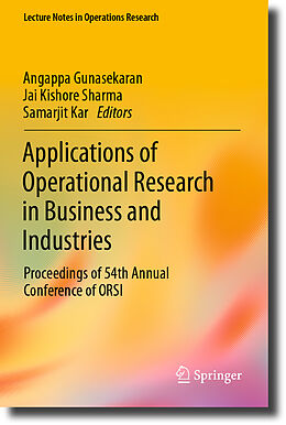 Couverture cartonnée Applications of Operational Research in Business and Industries de 