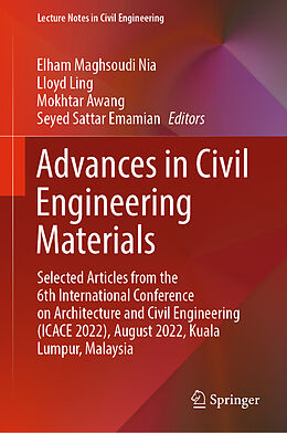 Livre Relié Advances in Civil Engineering Materials de 