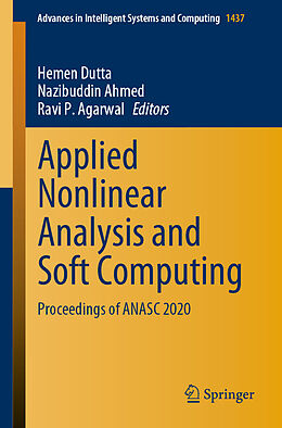 Couverture cartonnée Applied Nonlinear Analysis and Soft Computing de 