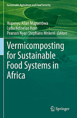 Couverture cartonnée Vermicomposting for Sustainable Food Systems in Africa de 