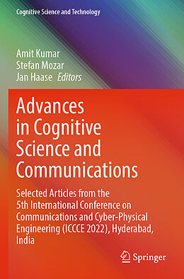 Couverture cartonnée Advances in Cognitive Science and Communications de 