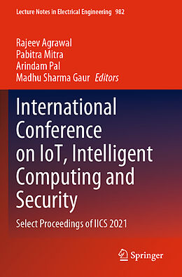 Couverture cartonnée International Conference on IoT, Intelligent Computing and Security de 