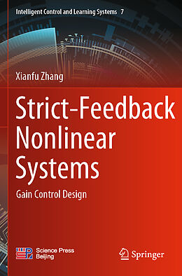 Couverture cartonnée Strict-Feedback Nonlinear Systems de Xianfu Zhang