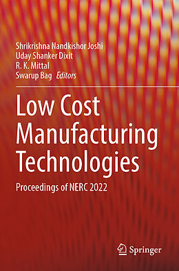 Couverture cartonnée Low Cost Manufacturing Technologies de 